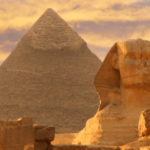 Kheops et Sphinx en Egypte