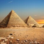 Pyramides de Giseh en Egypte